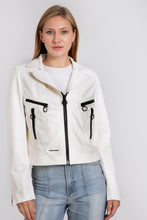 Load image into Gallery viewer, The Altona Leather White Women Jacket