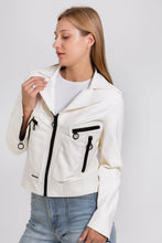 Load image into Gallery viewer, The Altona Leather White Women Jacket
