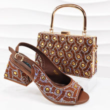 Load image into Gallery viewer, Italian Shoe and Bag Set New HMPE1-24