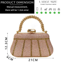 Load image into Gallery viewer, Women's Shoes and Bag Set with Rhinestone ED129