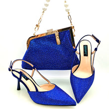 Load image into Gallery viewer, Fashion Shoulder Bag and Strap High Heels Set