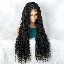 Load image into Gallery viewer, Goddess Box Braids Wig | Curly Ends | Full Lace | Crochet Hair | Black Women