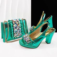 Load image into Gallery viewer, Lastest Italian Shoes with Matching Bag Set HFG1-2