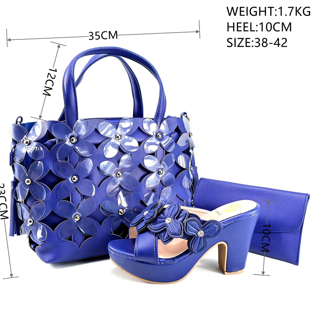 Italian Shoes And Bag Sets For Evening Party HRT1-50