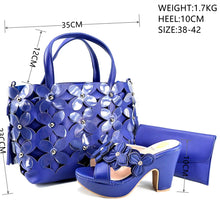 Load image into Gallery viewer, Italian Shoes And Bag Sets For Evening Party HRT1-50