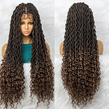 Load image into Gallery viewer, Goddess Box Braids Wig | Curly Ends | Full Lace | Crochet Hair | Black Women
