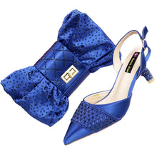 Load image into Gallery viewer, Latest Women Italian Shoes and Matching Bags TE342