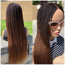 Load image into Gallery viewer, Senegalese Micro Twist Braided Wig | Bob Length | Light Passion Twist | Lace Front Wig | Black Women