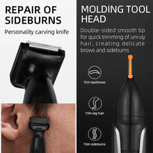 Load image into Gallery viewer, 3-in-1 Rechargeable Nose &amp; Ear Trimmer with Beard Trimmer, Micro Shaver and Eyebrow Groomer — Personal Grooming Kit