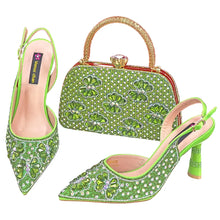 Load image into Gallery viewer, Luxury Handmade Shoes and Clutch Bag Set for Women FGR43
