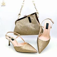 Load image into Gallery viewer, Fashion Shoulder Bag and Strap High Heels Set