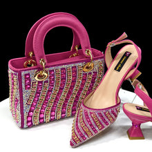 Load image into Gallery viewer, Matching Women Shoe and Bag Set ED130