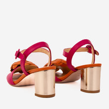 Load image into Gallery viewer, The Salerno Fuchsia Leather Women Sandal
