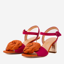 Load image into Gallery viewer, The Salerno Fuchsia Leather Women Sandal