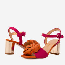 Load image into Gallery viewer, The Salerno Fuchsia Leather Women Sandal