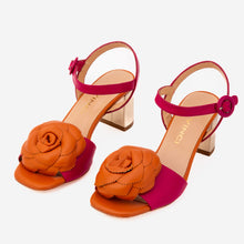 Load image into Gallery viewer, The Salerno Fuchsia Leather Women Sandal