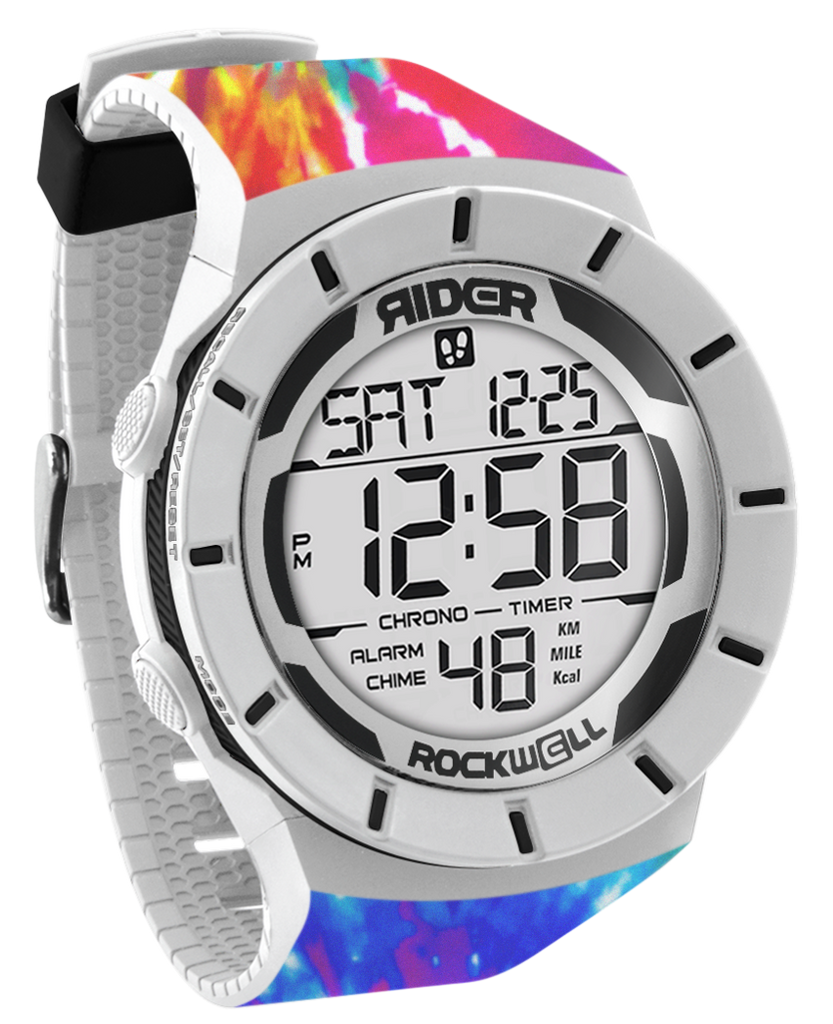 Coliseum Fit™ Samadelic Tie-Dye Edition (White/Black) Watch
