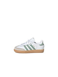 Adidas (TD) Samba - Cloud White/Green