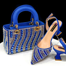 Load image into Gallery viewer, Matching Women Shoe and Bag Set ED130