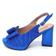 Load image into Gallery viewer, Super Heels Peep Toe Ladies Shoes with Bag Set