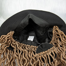 Load image into Gallery viewer, 30" Crochet Afro Dreadlocks Bucket Hat Wig | Synthetic Braided Hair | Curly Ends | Black Women