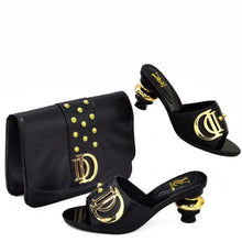 Load image into Gallery viewer, New Italian Shoes with Matching Bags Set EDL89