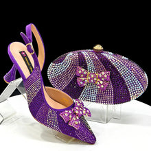 Load image into Gallery viewer, Italian Shoes And Bag Sets For Evening Party Ho1-1