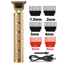 Load image into Gallery viewer, Cordless Electric Hair Trimmer – Professional Rechargeable Beard &amp; Hair Clipper for Men