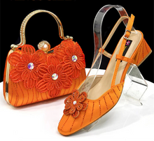 Load image into Gallery viewer, Italian Fashion Women's Elegant Heels &amp; Clutch Bag Set EDS317