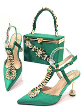 Load image into Gallery viewer, Italian Shoe and Bag Set New HUY1-11