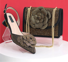 Load image into Gallery viewer, Elegant Lady Shoes And Bag Set with Rhinestone EW4520