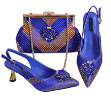 Load image into Gallery viewer, New Rhinestone Shoe &amp; Bag Set HGT321