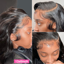Load image into Gallery viewer, 13x4 13x6 Body Wave Lace Front Wig 30 Inch Transparent Lace Frontal Wig Human Hair Wigs For Women Pre Plucked Lace Closure Wig