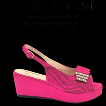 Load image into Gallery viewer, Ladies Shoes With Matching Bag Set for Party ED320
