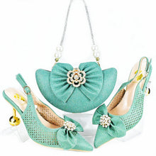 Load image into Gallery viewer, Latest African Wedding Shoes and Bag Set HAS1-21