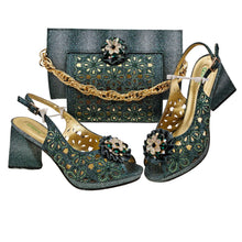 Load image into Gallery viewer, Italian Shoes And Bag Sets For Evening Party HFV-25