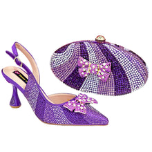 Load image into Gallery viewer, Women's High Heels And Exquisite Clutch Bag Set RT453