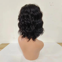 Load image into Gallery viewer, Short Bob Wig Body Wave Human Hair Wig With Bangs Full Machine Made Glueless For Black Women Loose Body Wave Human Hair Wig