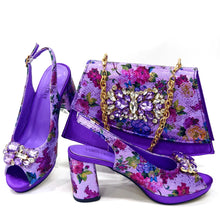 Load image into Gallery viewer, Lastest Italian Ladies Shoes with Matching Bag Set HMA1-4