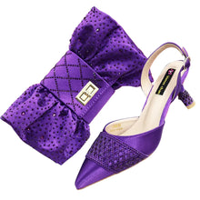 Load image into Gallery viewer, Latest Women Italian Shoes and Matching Bags TE342