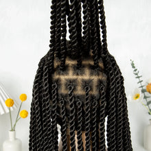 Load image into Gallery viewer, 32" Cornrow Braided Wig | Full Lace Box Braids | Transparent Lace Front Wig for Black Women