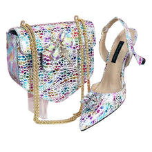 Load image into Gallery viewer, New Ladies Heels And Matching Bag Set EDNBG54