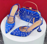 Elegant Pumps with Shoes and Bag Matching Set NFR43