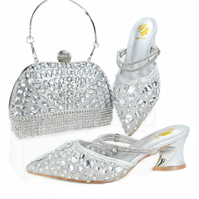 High Quality Ladies Shoes And Bags Set HJK1-10
