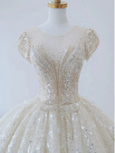 Load image into Gallery viewer, Exquisite Wedding Dress O-neck EDW21