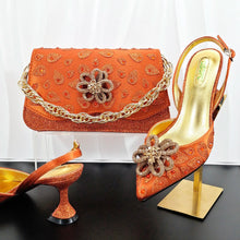 Load image into Gallery viewer, Classic Matching High Heels And Bag Set