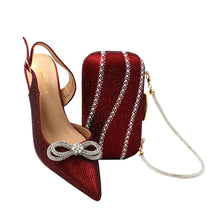 Load image into Gallery viewer, High-Quality Ladies Sandal Shoes Matching Bag Set EDR321