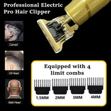 Load image into Gallery viewer, Cordless Electric Hair Trimmer – Professional Rechargeable Beard &amp; Hair Clipper for Men