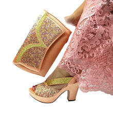 Load image into Gallery viewer, Latest African Women Shoes and Bag Set EDN23