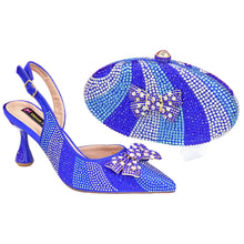 Load image into Gallery viewer, Women's High Heels And Exquisite Clutch Bag Set RT453